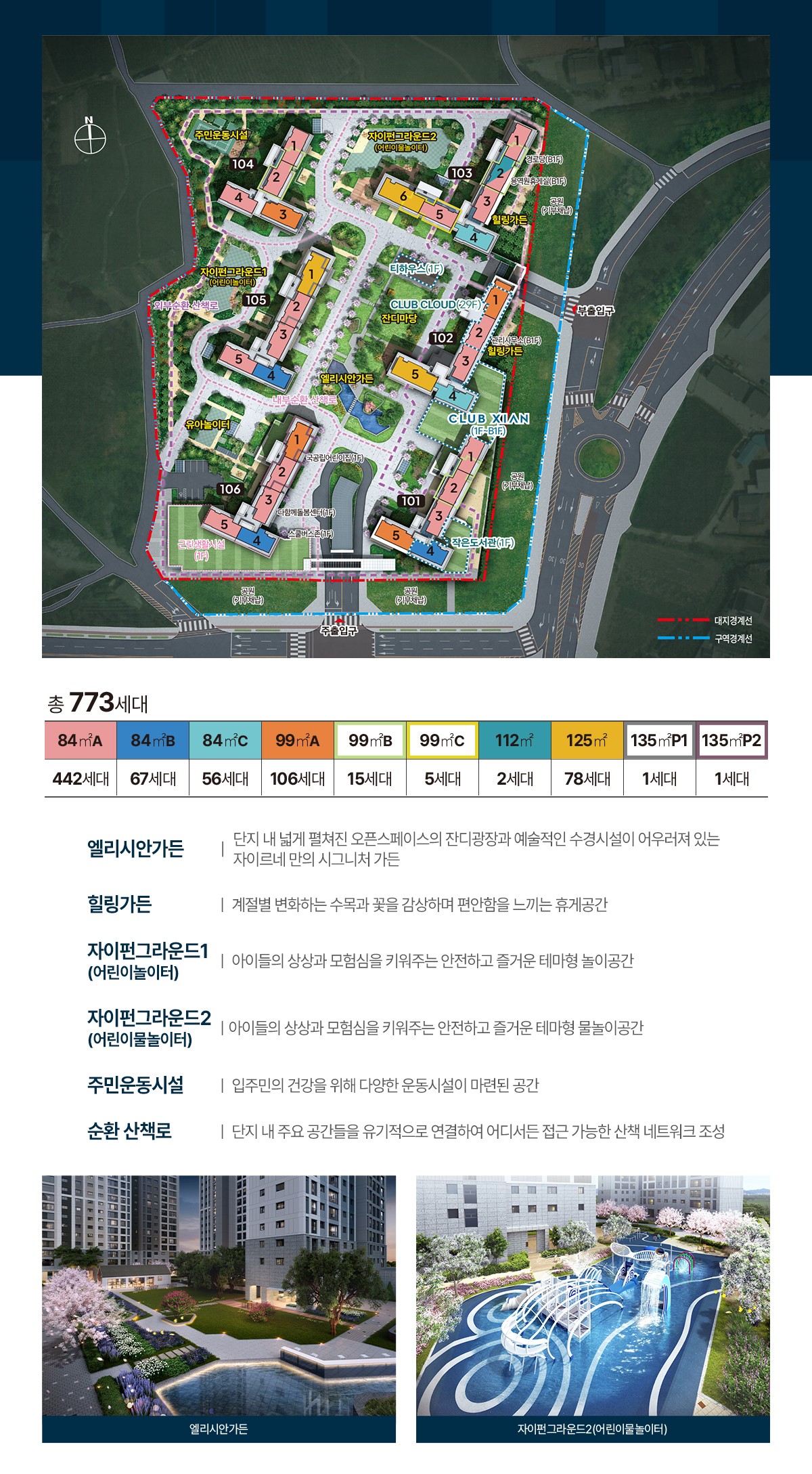 상주자이르네단지배치도